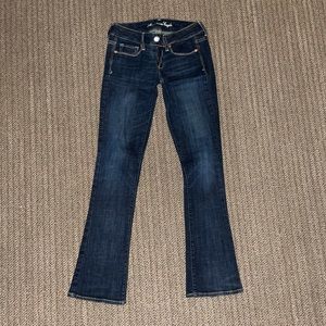 American eagle skinny kick dark wash jeans